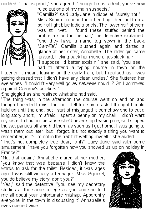 a pissing cluedo mystery page 3 WHO DUNNIT?