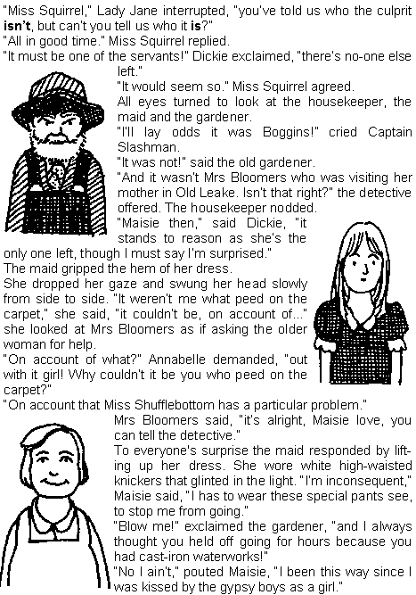 a family pissing game a cluedo mystery page 4 WHO DUNNIT?